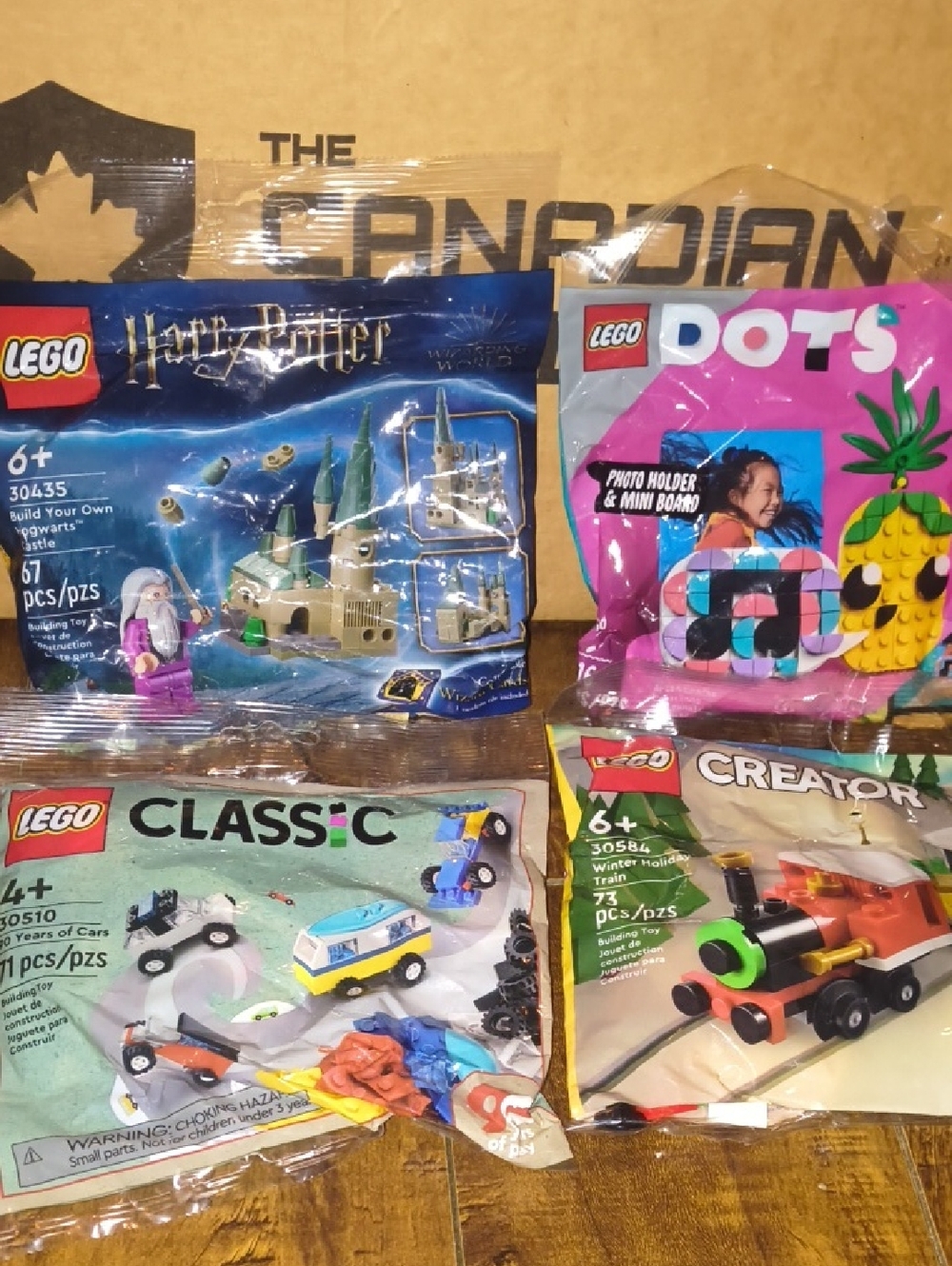 Brand New LEGO Polybag Set Bundle - Harry Potter, Winter Train, Cars & DOTS - 4